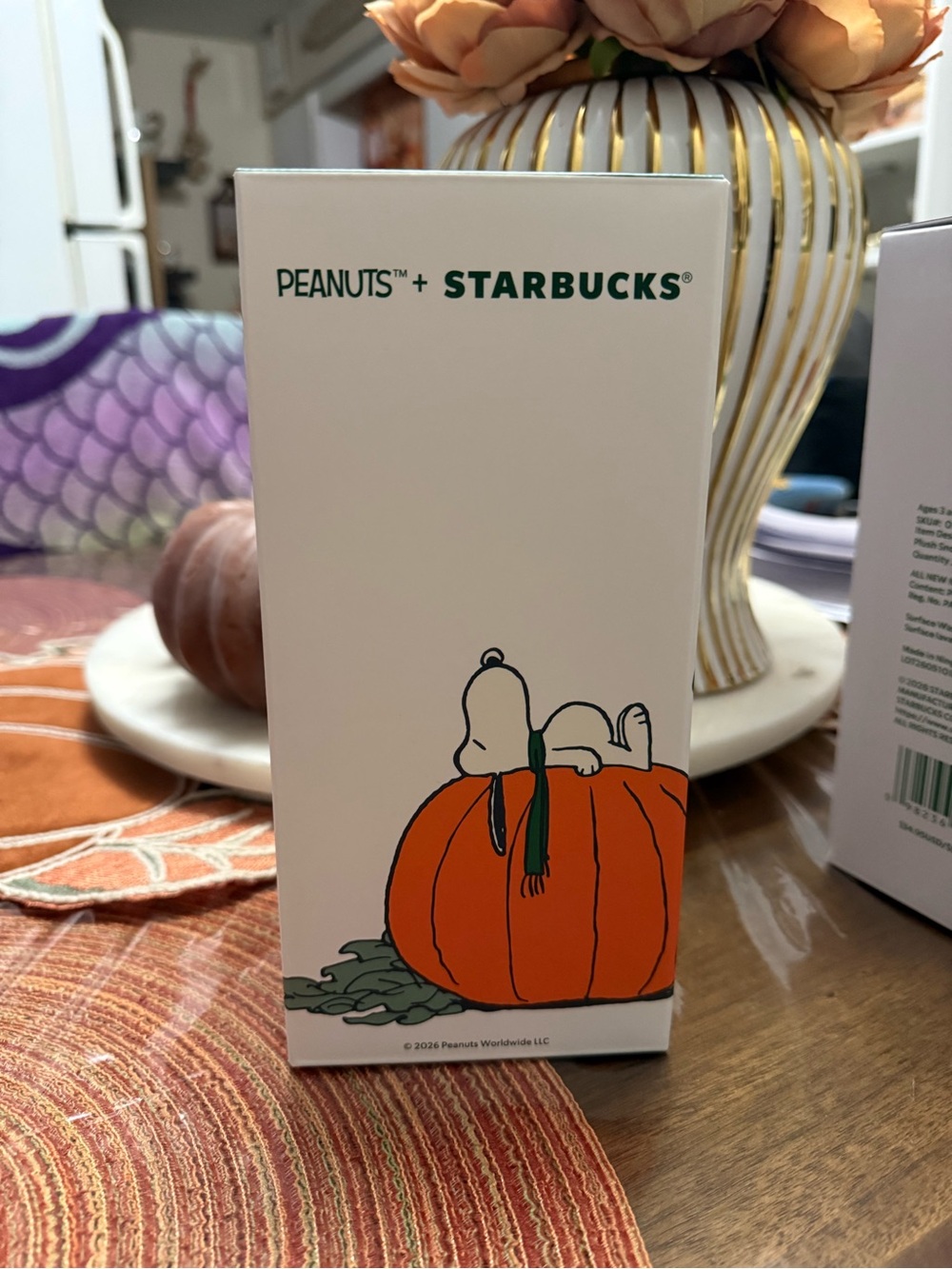 Starbucks x Peanuts Snoopy Stainless Steel Cold Cup